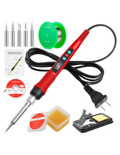 Kit de Soldador Q-MING 100W Digital LED Temperatura Ajustable