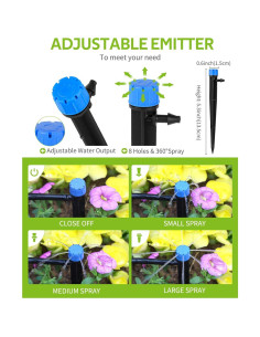 Kit de Riego por Goteo HIRALIY 15m Automático para Jardín 2