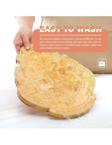 Tablero de Cortar Kumiaor Bambú Doble Cara 34x30 cm