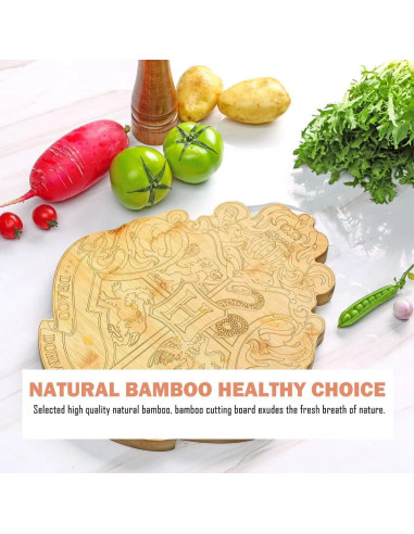 Tablero de Cortar Kumiaor Bambú Doble Cara 34x30 cm