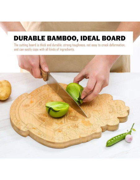 Tablero de Cortar Kumiaor Bambú Doble Cara 34x30 cm