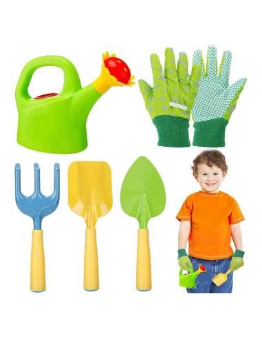 Juego de Jardinería para Niños Biubee - Regadera y Herramientas