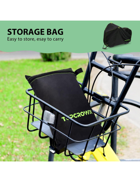 Cubierta de Bicicleta Topcrown XL Impermeable para 1 Bicicleta
