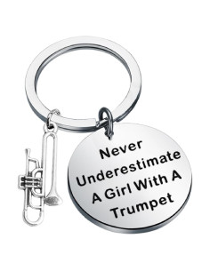 Llavero de Trompeta Poty Regalo para Amantes de la Música