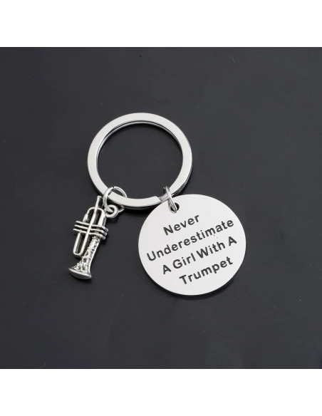 Llavero de Trompeta Poty Regalo para Amantes de la Música