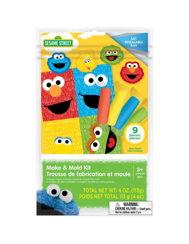 Bolsas de Actividad Plaza Sésamo - 12 Paquetes con Masa y Cortadores