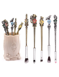 Set de Brochas de Maquillaje HP - 5 Piezas de Metal