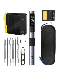 Soldador Portátil FNIRSI HS-02A 100W con 6 Puntas