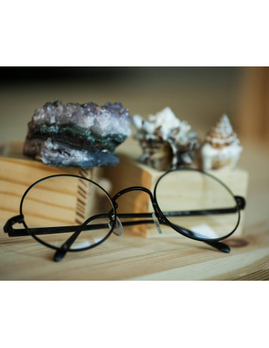 Gafas de Disfraz de Mago Big Mo's Toys - Redondas 6.35 cm