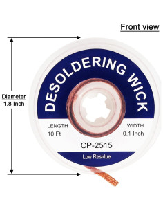 Trenza de Desoldadura Lesnow-FT 3,05 m Cobre 1 Pieza 2