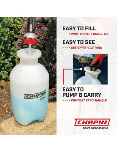 Pulverizador Chapin 20000 de 3.79L con boquilla ajustable