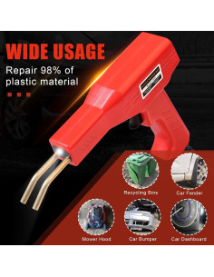 Soldador de Plástico ATOLS HS con 1000 Grapas y Accesorios 2