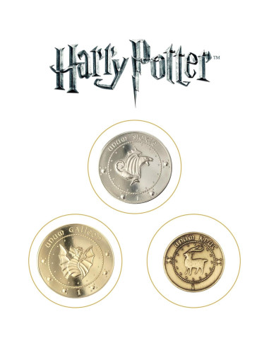 Monedas del Banco Gringotts The Noble Collection 3 piezas