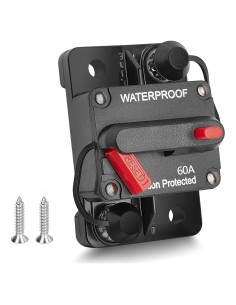 Disyuntor RED WOLF 60A para Barco y ATV DC 12V-48V