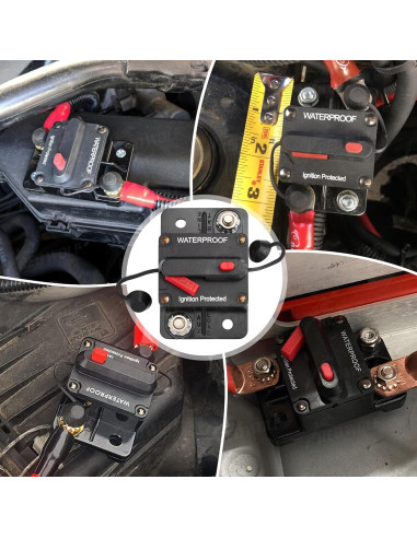 Disyuntor RED WOLF 60A para Barco y ATV DC 12V-48V