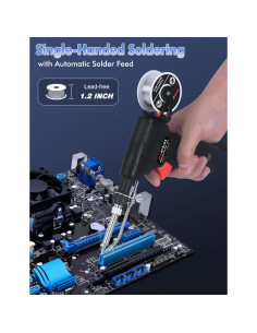 Kit de Soldador Eléctrico NEWACALOX 80W Ajustable 180-520C 2