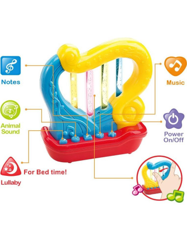 Arpa Musical WEofferwhatYOUwant para Bebés - Juguete Interactivo