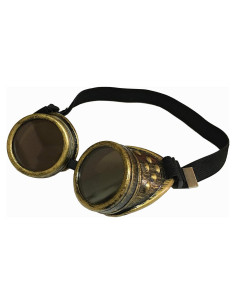Gafas Steampunk WEICHUAN Vintage Unisex con Lentes