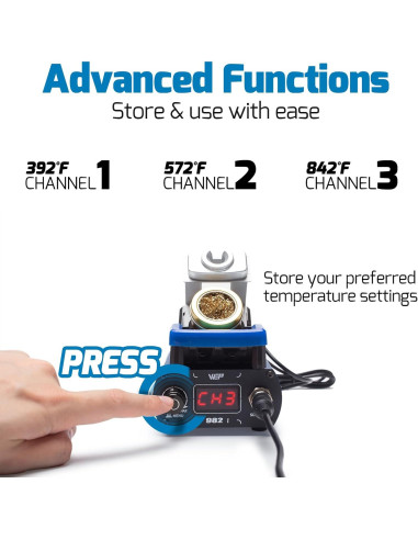 Estación de Soldadura WEP 982-I con Control de Temperatura