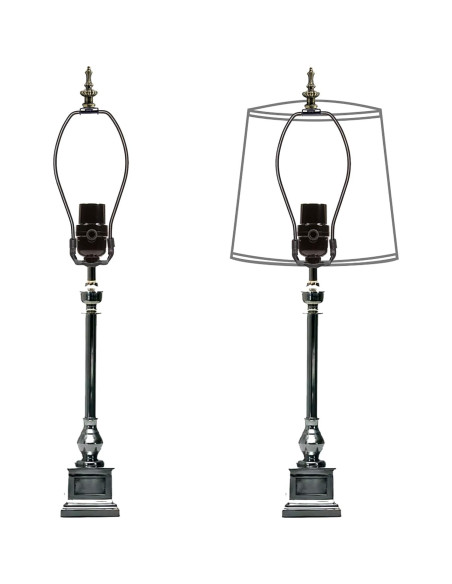 Tapa de Finial de Lámpara ECUDIS Bronce Antiguo Paquete 2