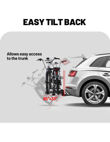Soporte para Bicicletas Joven 2 Bicicletas 200 lbs Plegable