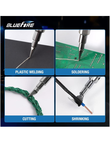 Kit de Soldador a Gas BlueFire MRT-1117K Portátil Multiusos