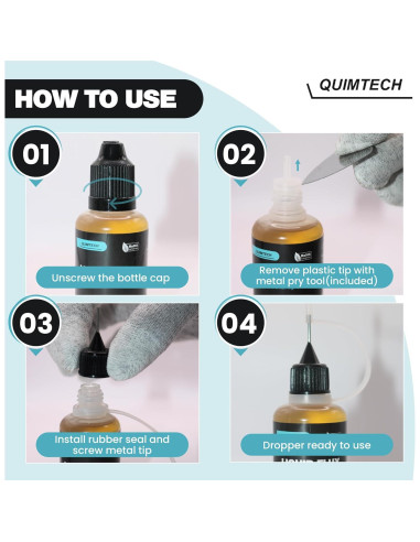 Gotero Fluxo de Soldadura Líquido Quimtech 30 ml RMA