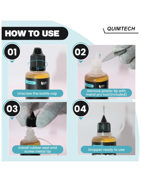 Gotero Fluxo de Soldadura Líquido Quimtech 30 ml RMA