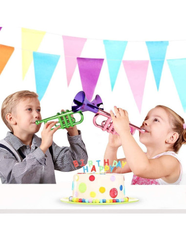 Trompetas Metálicas ArtCreativity Set de 5 para Niños
