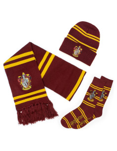 Conjunto 3 Piezas Harry Potter Bufanda Gorra Calcetines