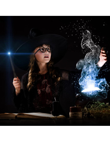 24 Lápices Varita Mago + 24 Gafas Disfraz + 24 Bolsas