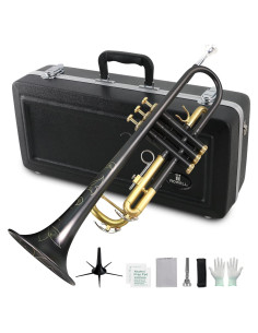 Trompeta Bb ROWELL BK-001 Profesional con Estuche y Accesorios