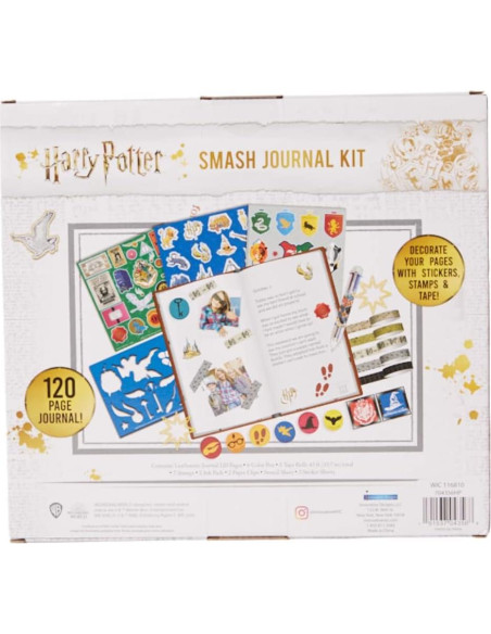 Diario Smash Harry Potter - Kit Completo con Stickers y Sellos