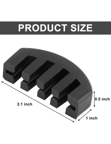 Juego de Silenciadores de Violín Goma 10 Redondos + 2 Garra