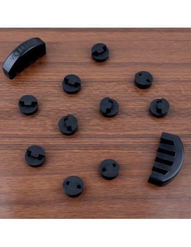 Juego de Silenciadores de Violín Goma 10 Redondos + 2 Garra