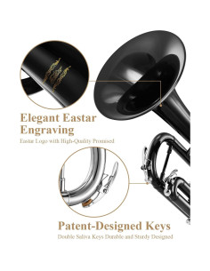 Trompeta Bb Eastar ETR-380B para Estudiantes con Estuche 2