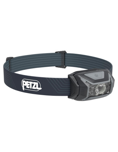 Lámpara Frontal PETZL ACTIK 450 Lúmenes Impermeable Gris