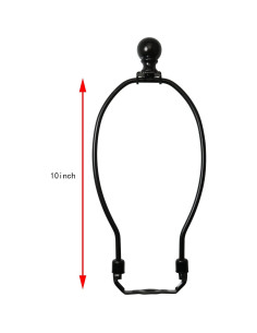 Soporte de Arpa de Lámpara DGBRSM 25 cm Negro con Remate 2