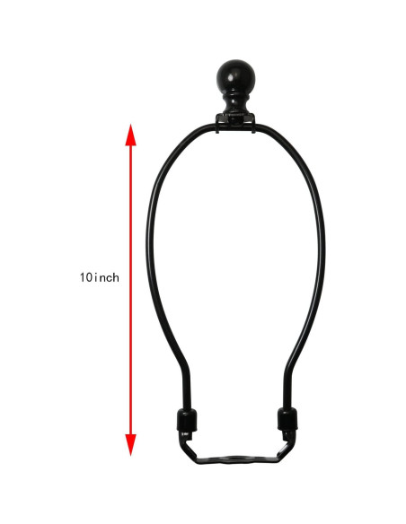 Soporte de Arpa de Lámpara DGBRSM 25 cm Negro con Remate