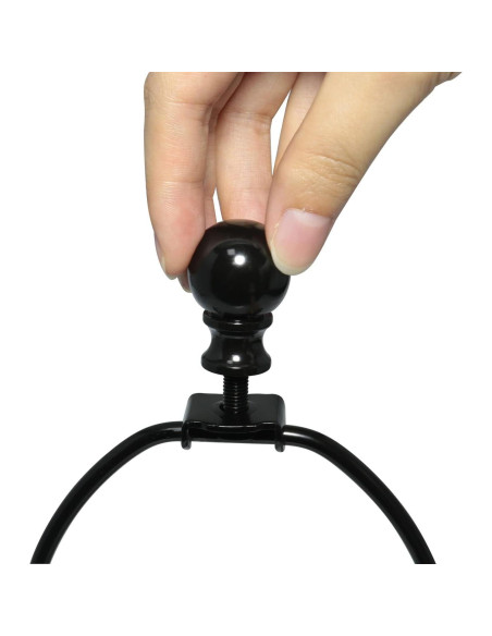 Soporte de Arpa de Lámpara DGBRSM 25 cm Negro con Remate