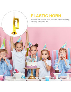 Trompeta Infantil Toyvian Juguete Musical 17.78 cm Dorada 2