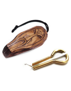 Arpa de boca P.Potkin en estuche de madera Shaman