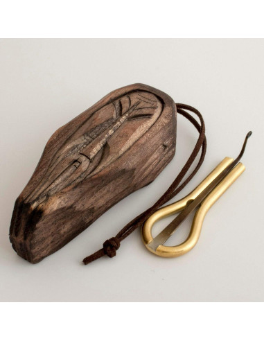 Arpa de boca P.Potkin en estuche de madera Shaman