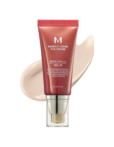 Crema BB Missha M Perfect Cover No.21 Beige Claro SPF 42