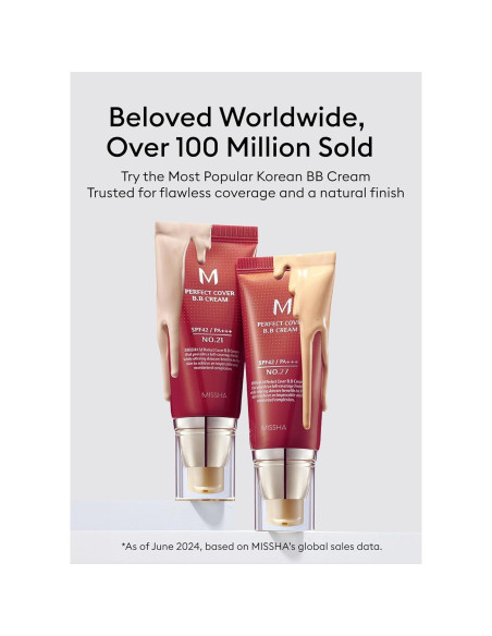 Crema BB Missha M Perfect Cover No.21 Beige Claro SPF 42