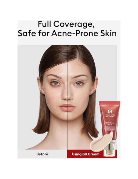 Crema BB Missha M Perfect Cover No.21 Beige Claro SPF 42