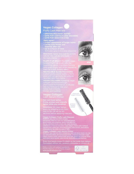 Conjunto Suero y Primer Pestañas Vegano Pacifica 2 Piezas