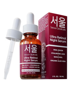 Suero Nocturno Retinol 1% SeoulCeuticals 97.5% Mucina