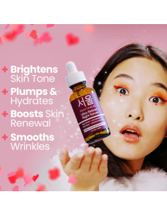 Suero Nocturno Retinol 1% SeoulCeuticals 97.5% Mucina 2