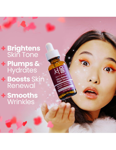 Suero Nocturno Retinol 1% SeoulCeuticals 97.5% Mucina